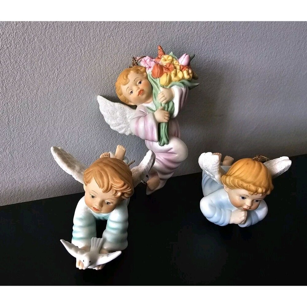Ashton Drake Heirloom Angel Ornaments Gifts From Above Beauty Faith Peace